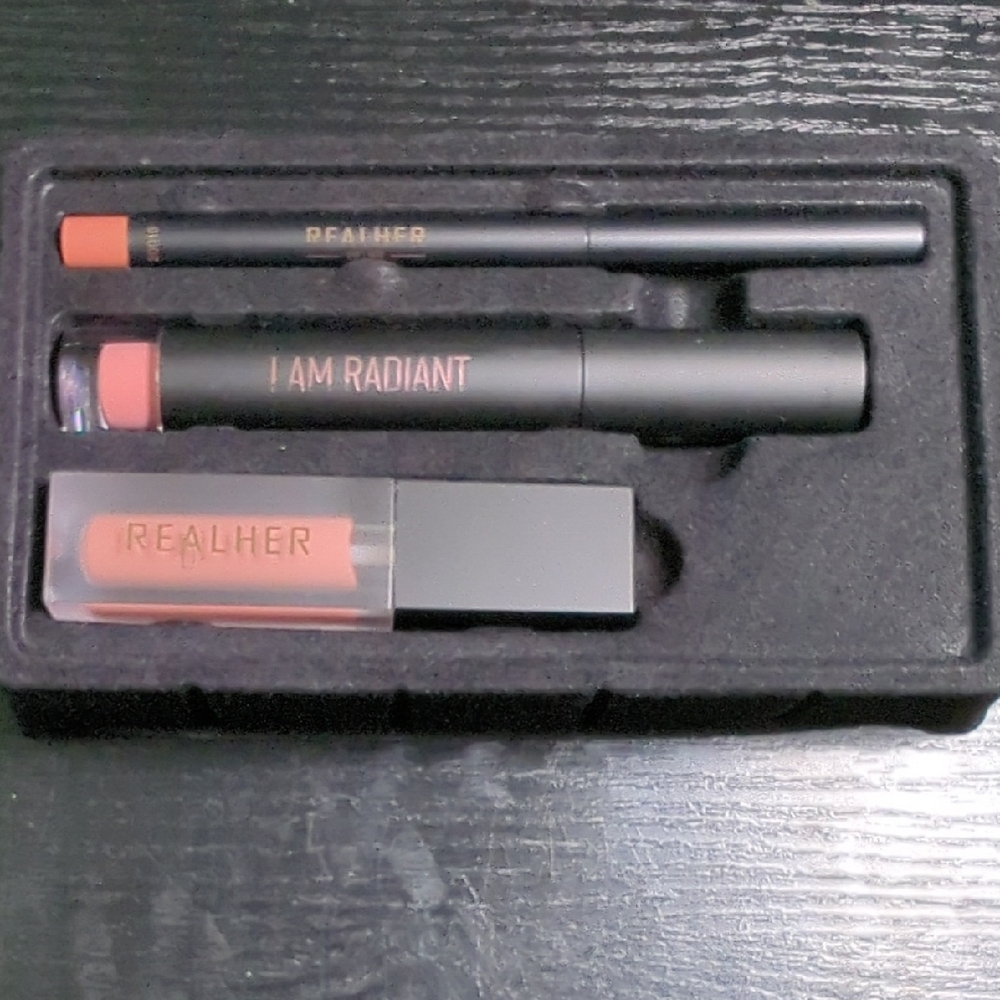 RealHer trio Liquid Lipstick, Lip Gloss, Lip Liner, NEW